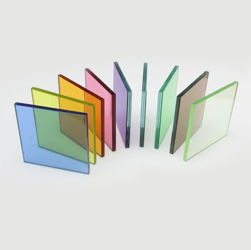 Vidro laminado colorido