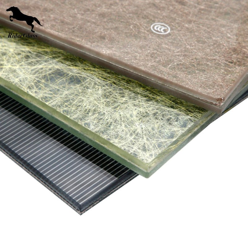 Vidro laminado colorido