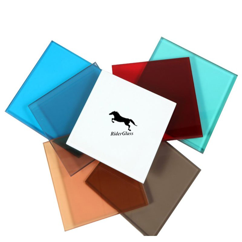 Vidro laminado colorido