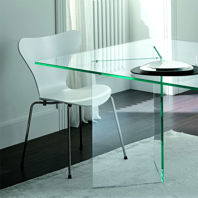 Top de mesa de vidro